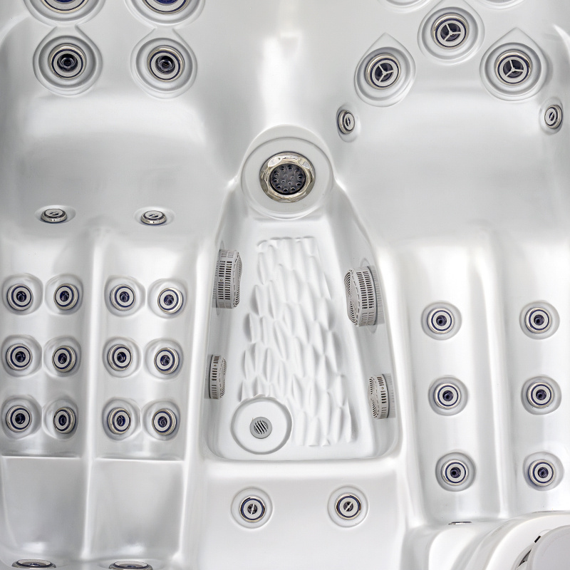 Jacuzzi ogrodowe 3-os. z hydromasażem SPA-530 210x170 cm biały/antracyt - HS_SPA530-5839
