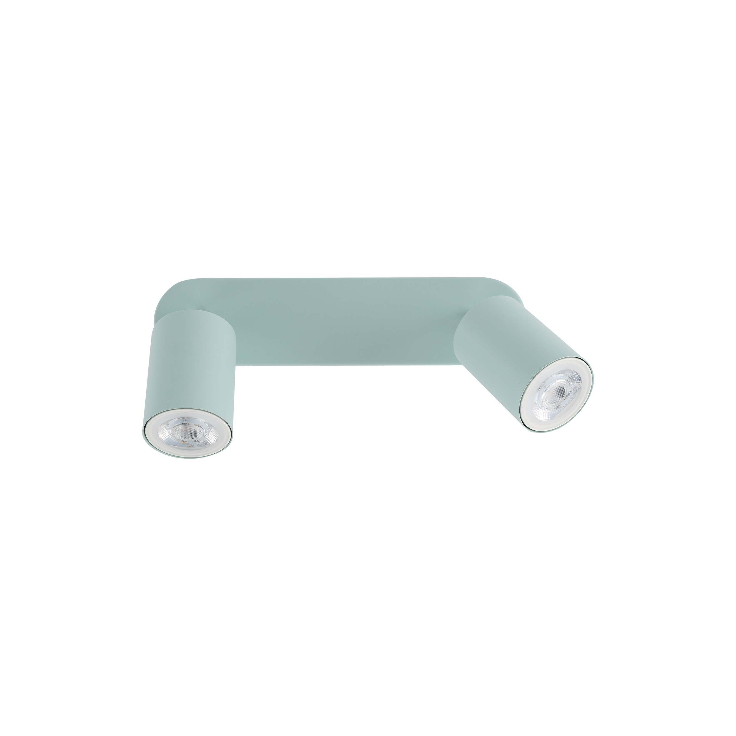 Lampa sufitowa LIVIA miętowa z białymi elementami regulowana na listwie 35x17x13cm - TK_10235