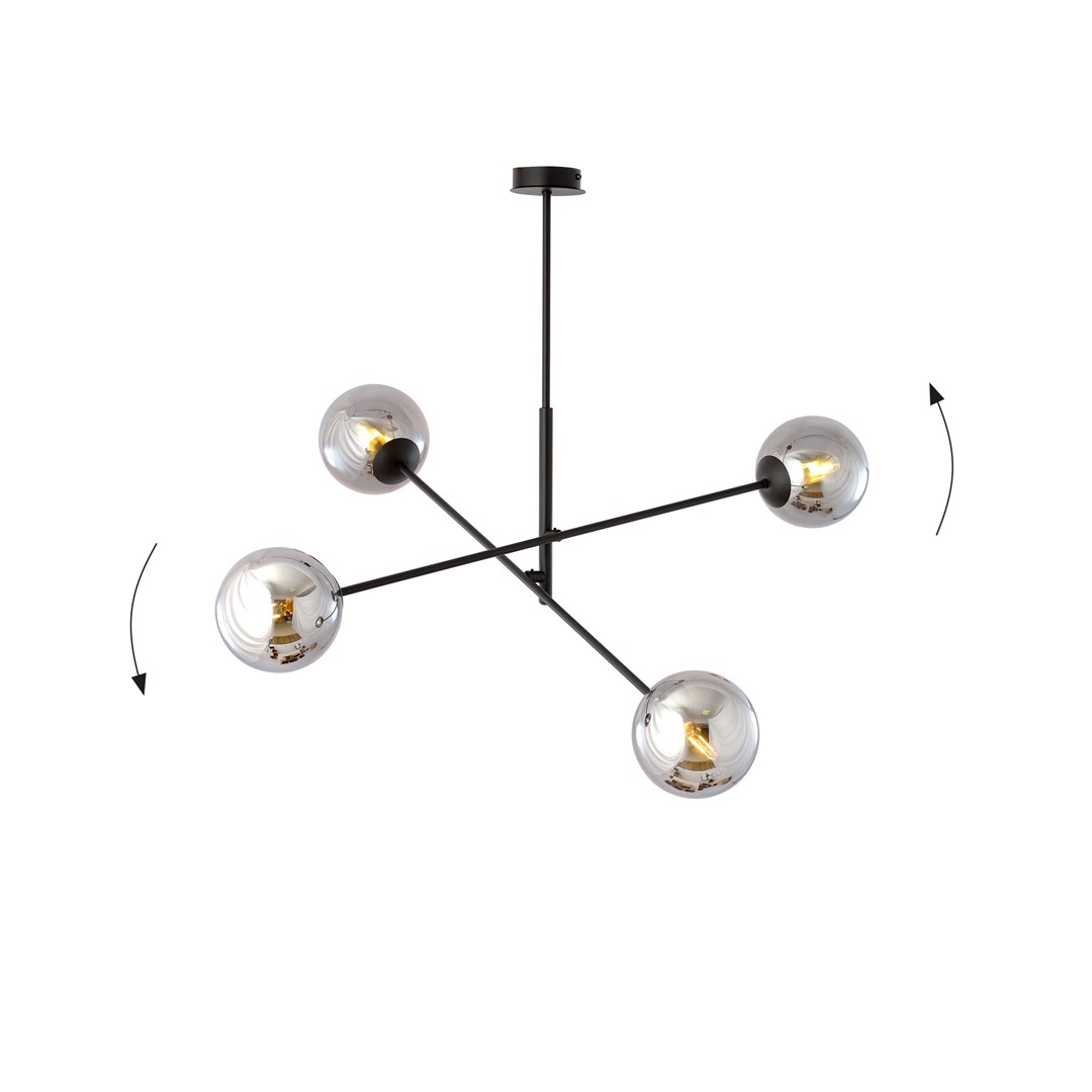 Lampa wisząca LINEAR Czarny 1167/4 - 1167/4