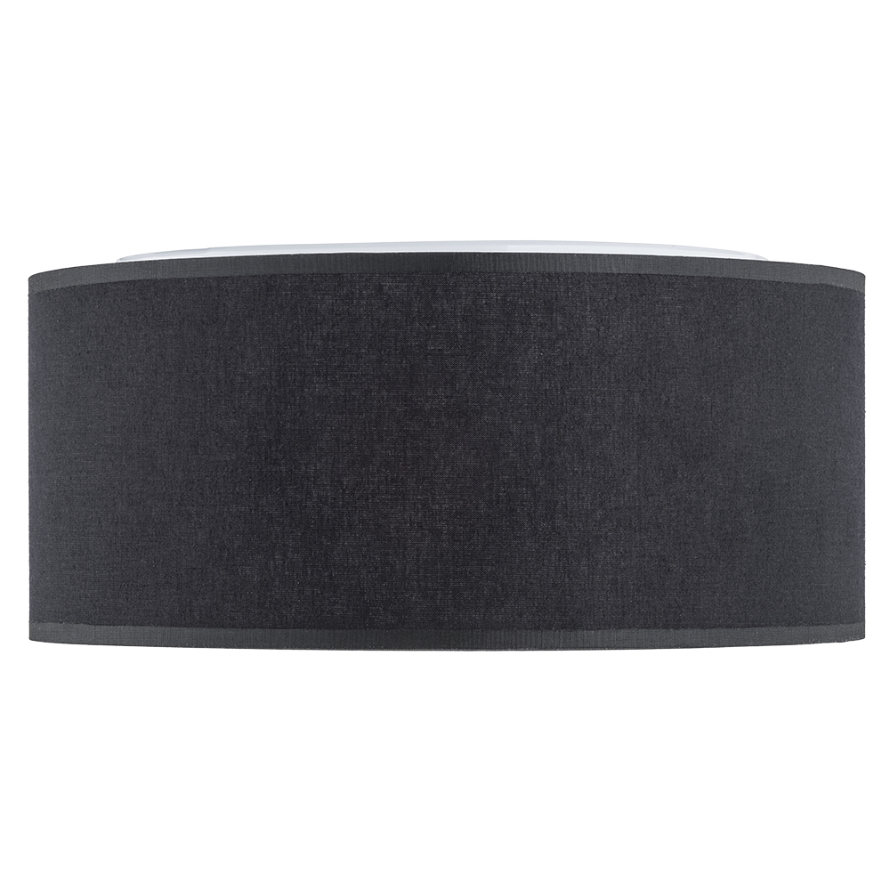 Lampa sufitowa RONDO czarna z białym kloszem 50x13cm - TK_3335