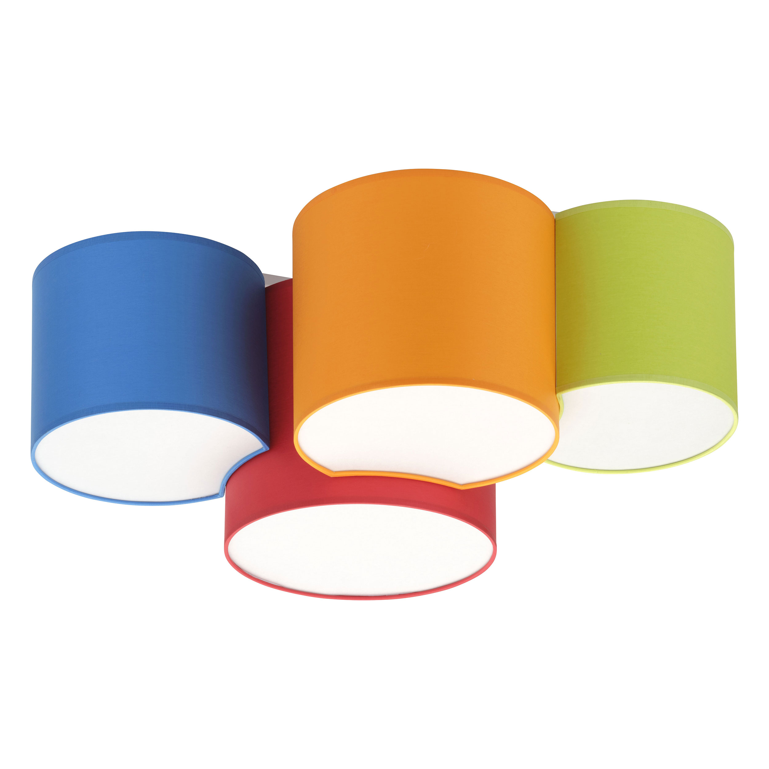 Lampa sufitowa MONA KIDS wielokolorowa czerwona niebieska pomarańczowa zielona 69x50x30cm