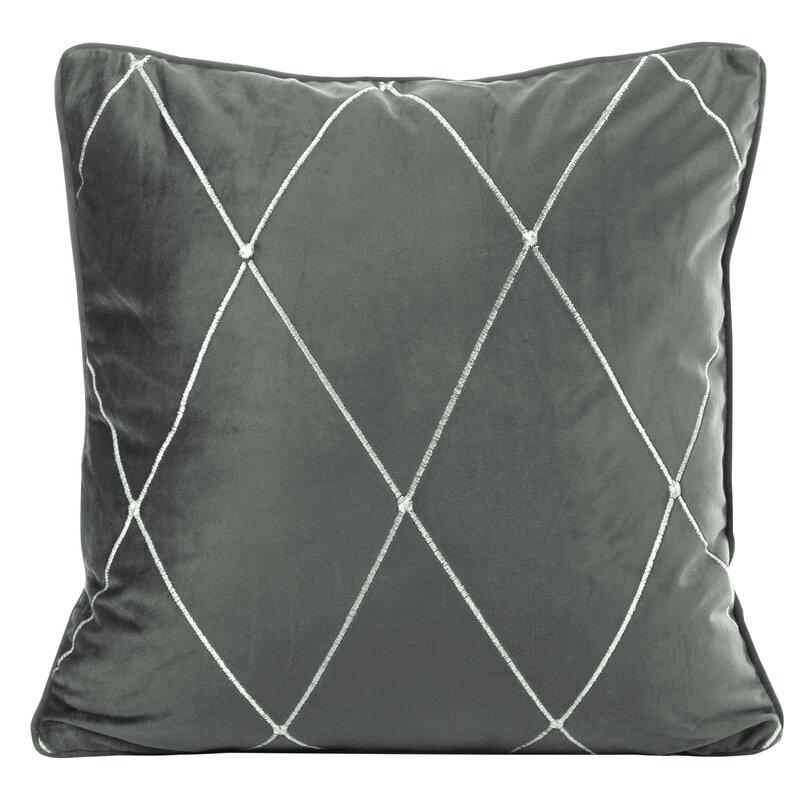 POSZEWKA DEKORACYJNA PIERRE CARDIN MARGO 45X45 CM STALOWY - EU_389722