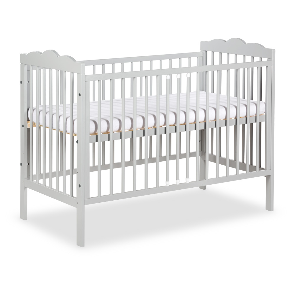 Łóżko dziecięce niemowlęce OLIVER 60x120 szare