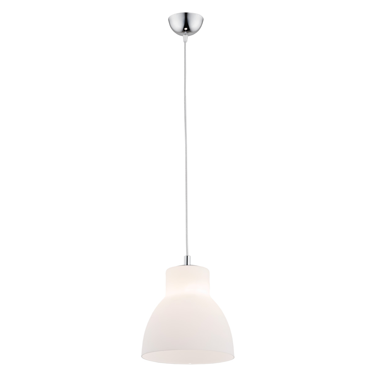 Lampa wisząca LINDOS chromowany opal 110x25cm