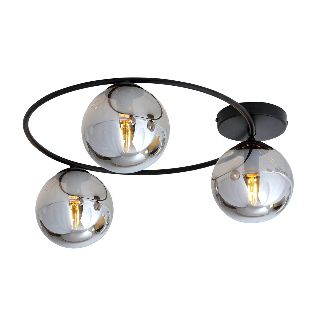 Lampa sufitowa  SOPRA Czarny 1256/3