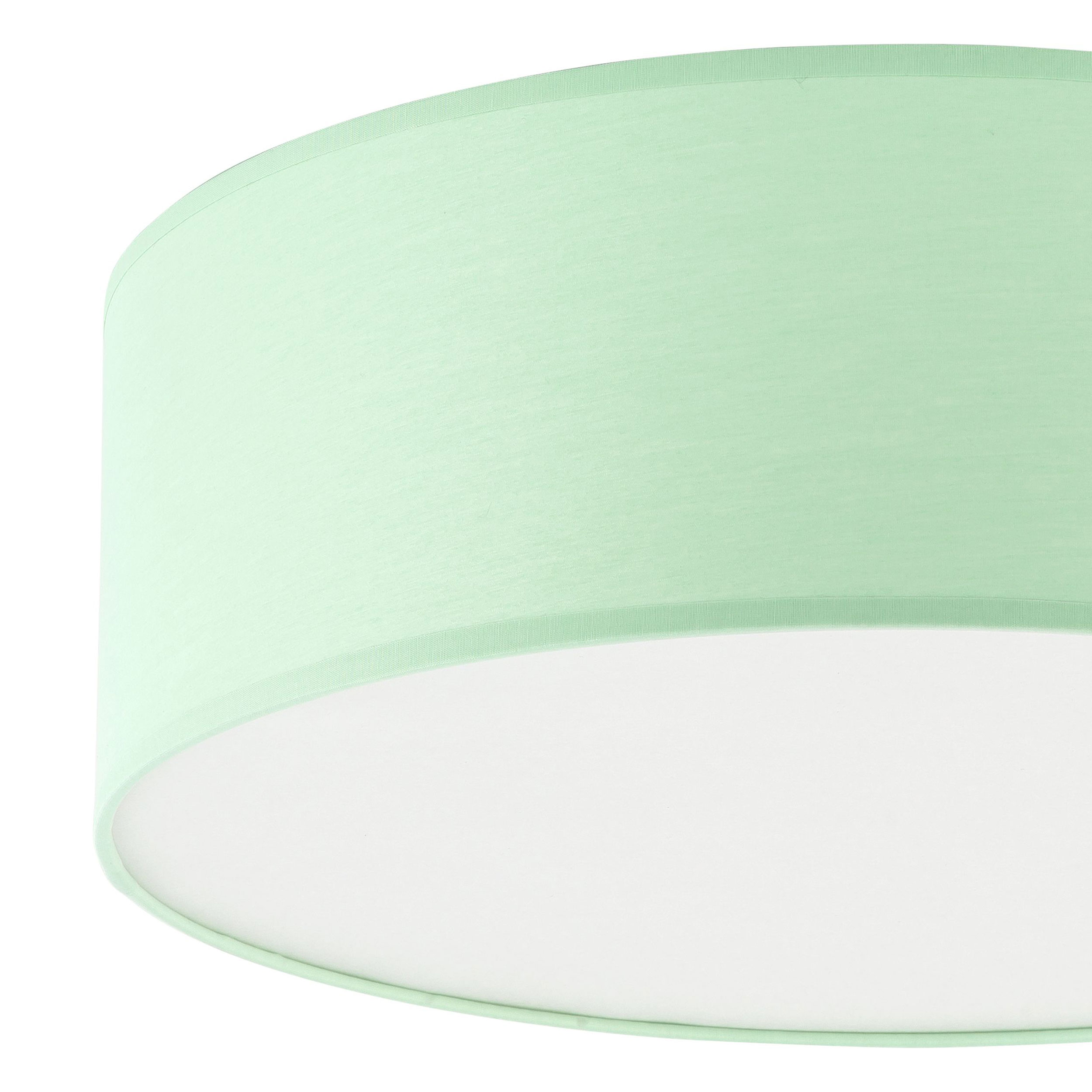 Lampa sufitowa RONDO KIDS zielona z białym kloszem okrągła 38x14cm - TK_3230