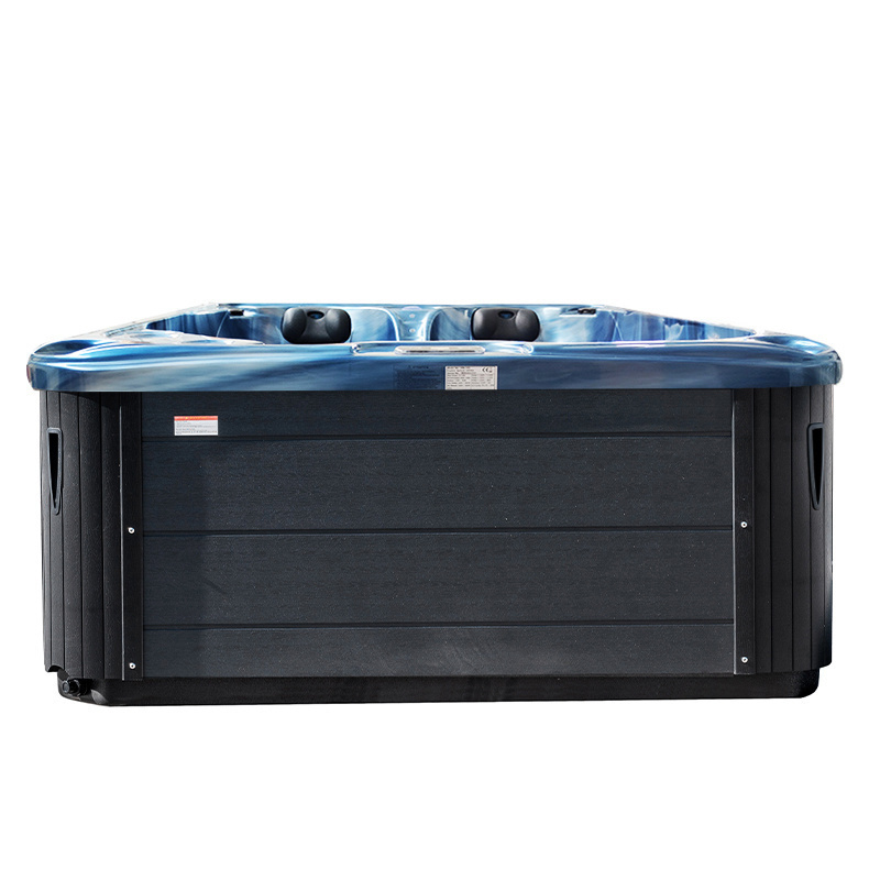 Jacuzzi ogrodowe 3-os. z hydromasażem SPA-705 210x170 cm niebieski/antracyt - HS_SPA705-3303