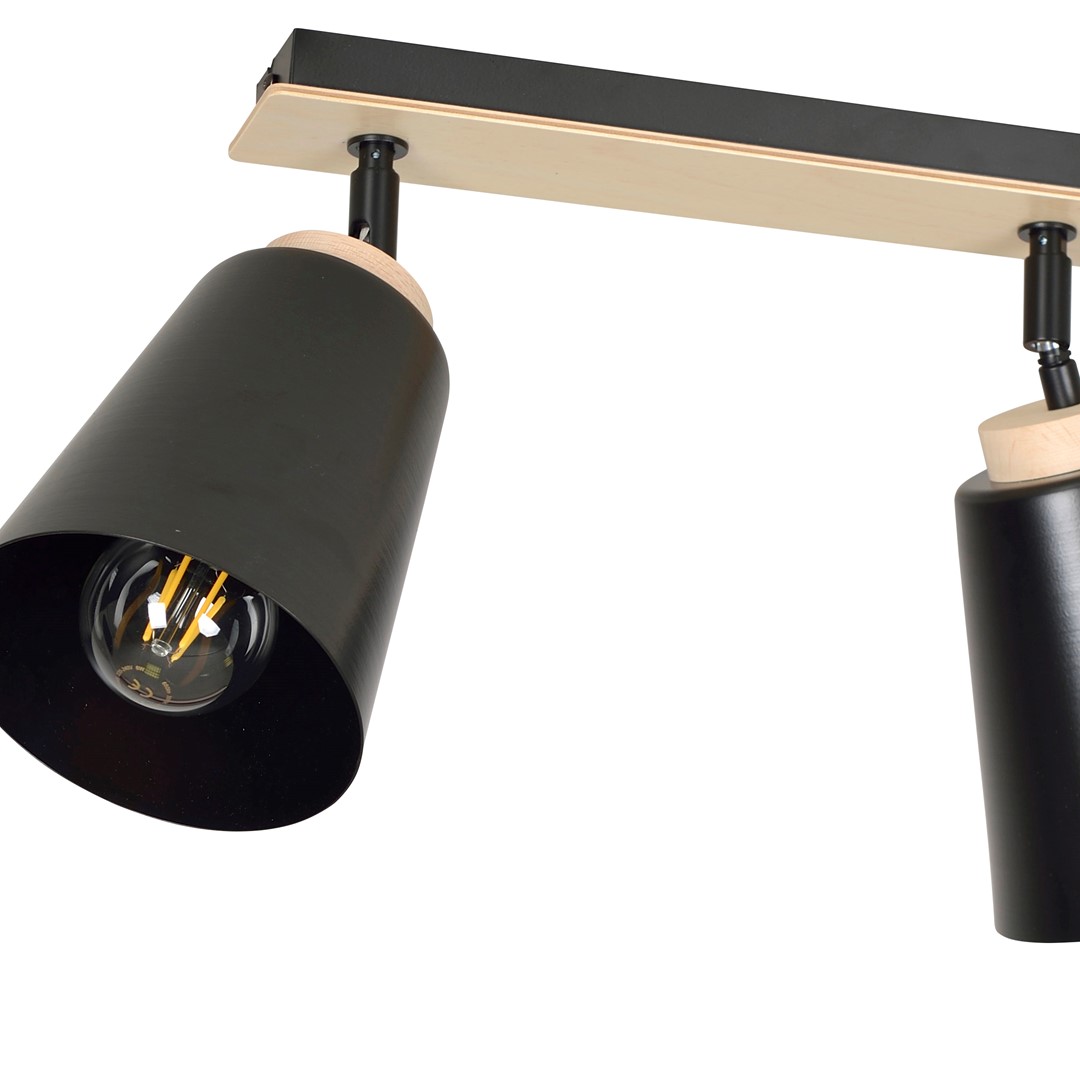 Lampa sufitowa ATLAS Czarny 725/3 - 725/3