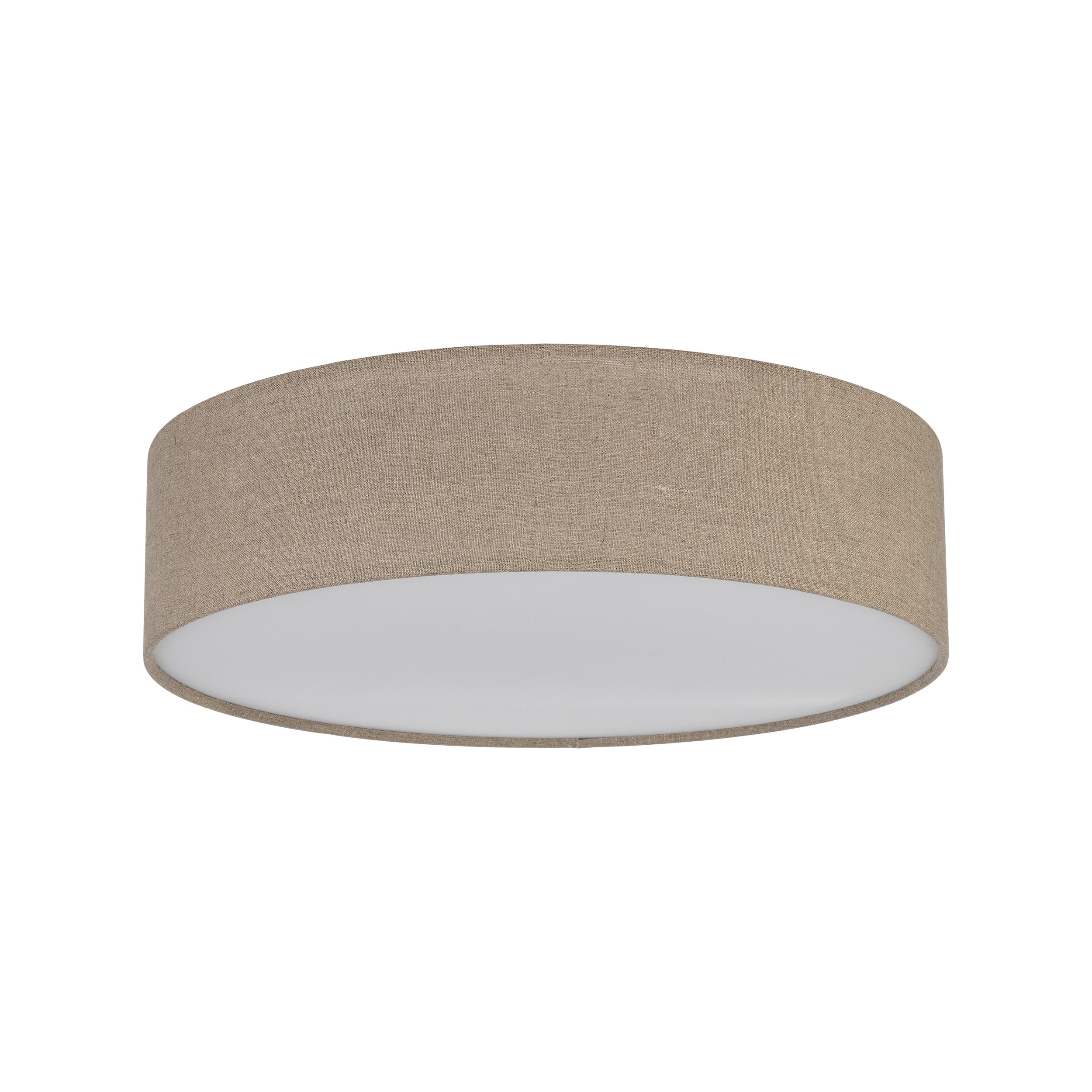 Lampa sufitowa EARTH brązowa z białym kloszem 60x17cm
