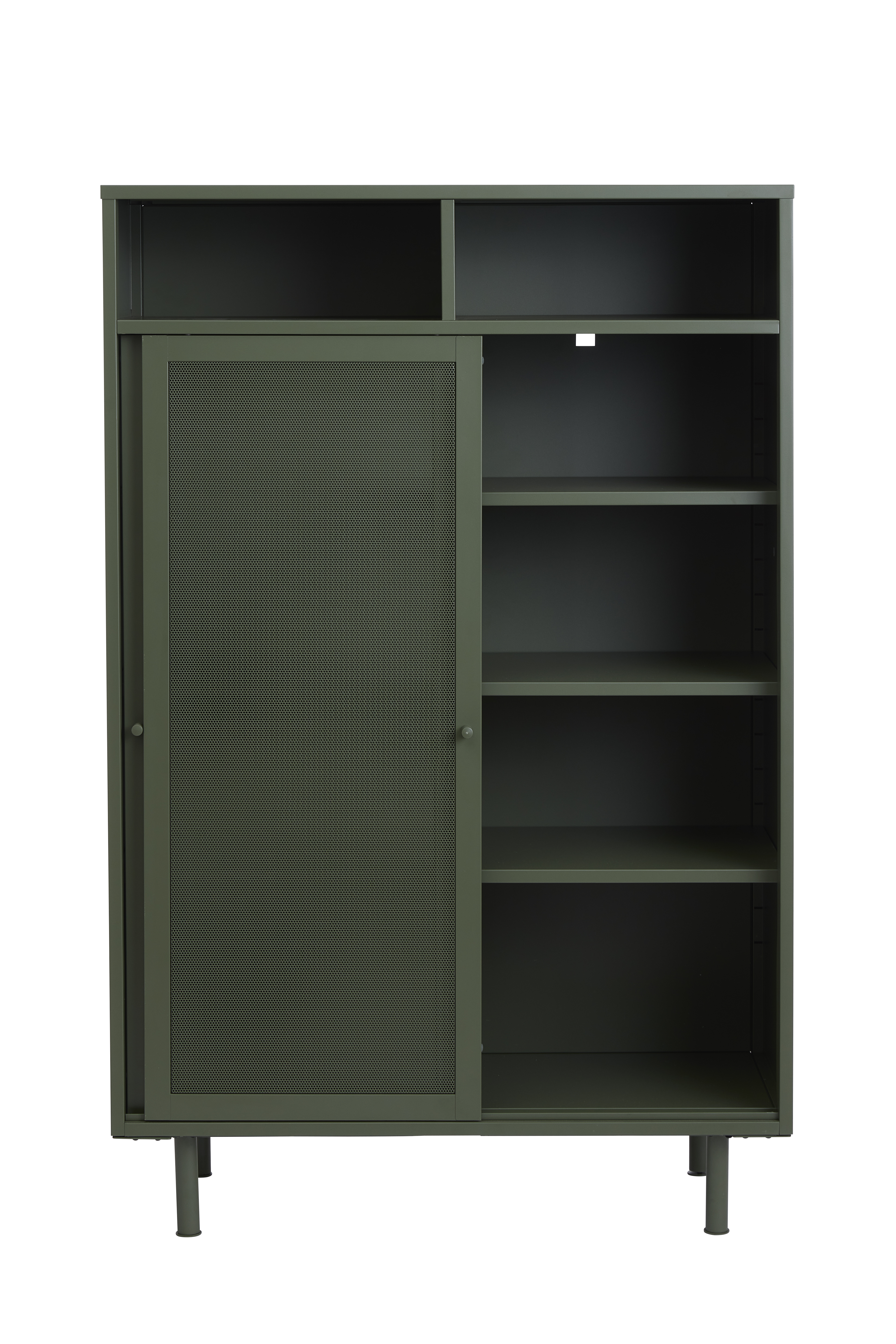 Komoda wysoka VEEP 2-drzwiowa - zielona - UN_50230000