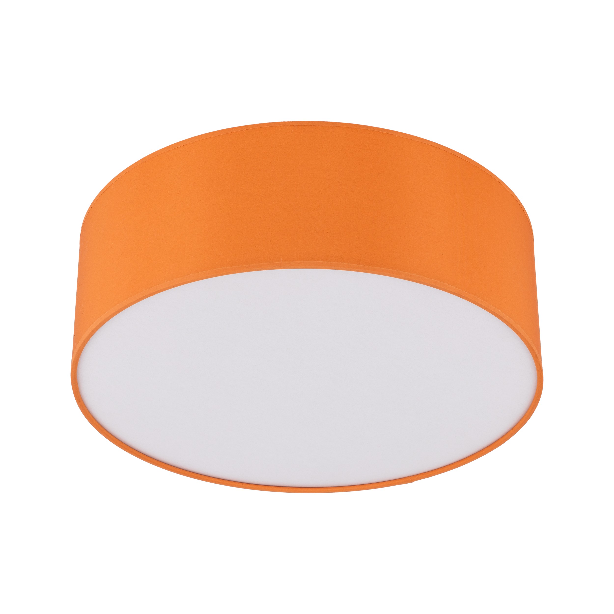 Lampa sufitowa NICOLA pomarańczowa metalowa okrągła 38x14cm - TK_10153