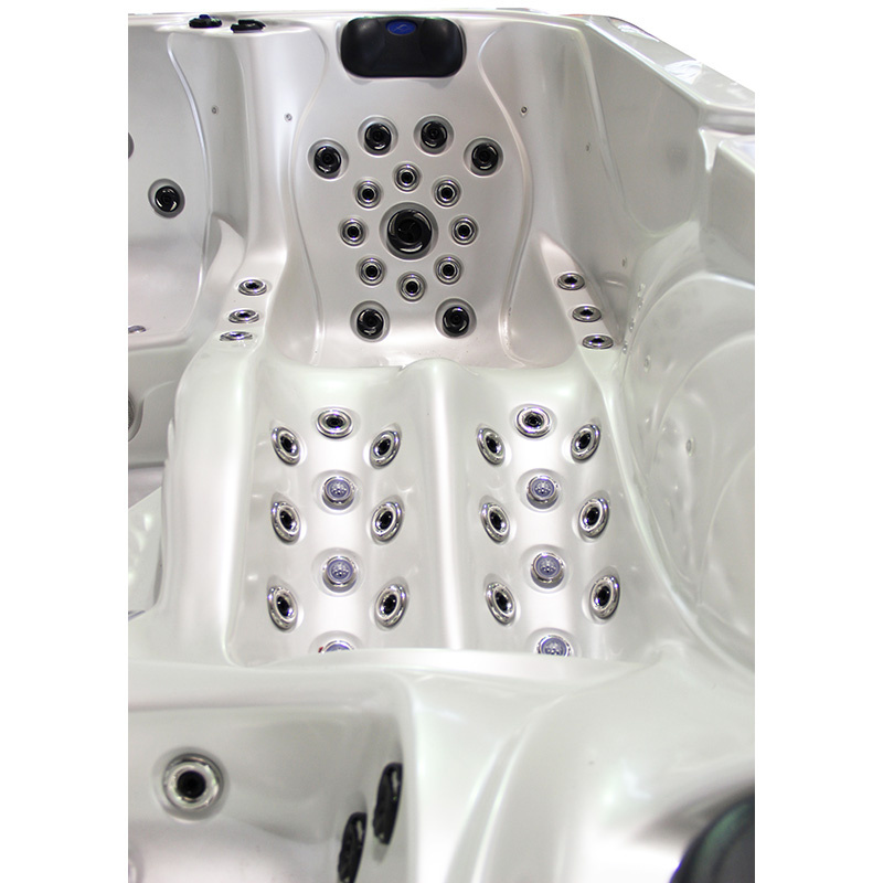 Jacuzzi ogrodowe 5-os. z hydromasażem SPA-702 230x230 cm biały/antracyt - HS_SPA702-2516