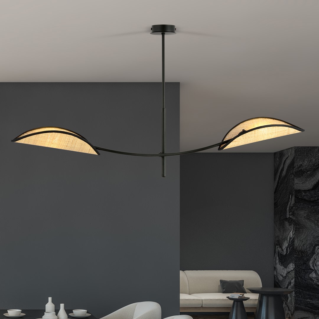 Lampa sufitowa LOTUS Czarny 1108/2 - 1108/2