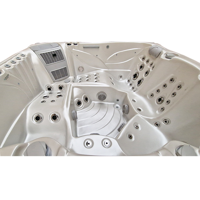Jacuzzi ogrodowe 5-os. z hydromasażem SPA-561 210x210 cm biały/antracyt - HS_SPA561-2700