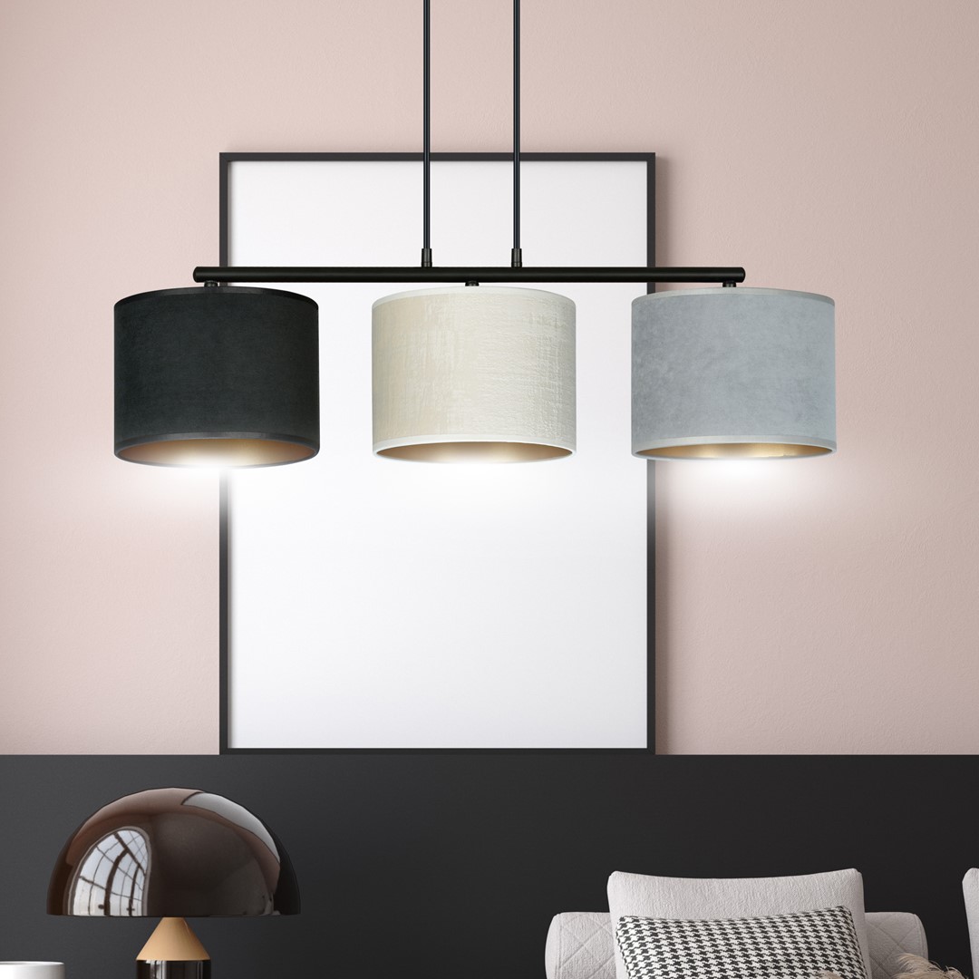 Lampa wisząca HILDE Czarny 1055/3 - 1055/3