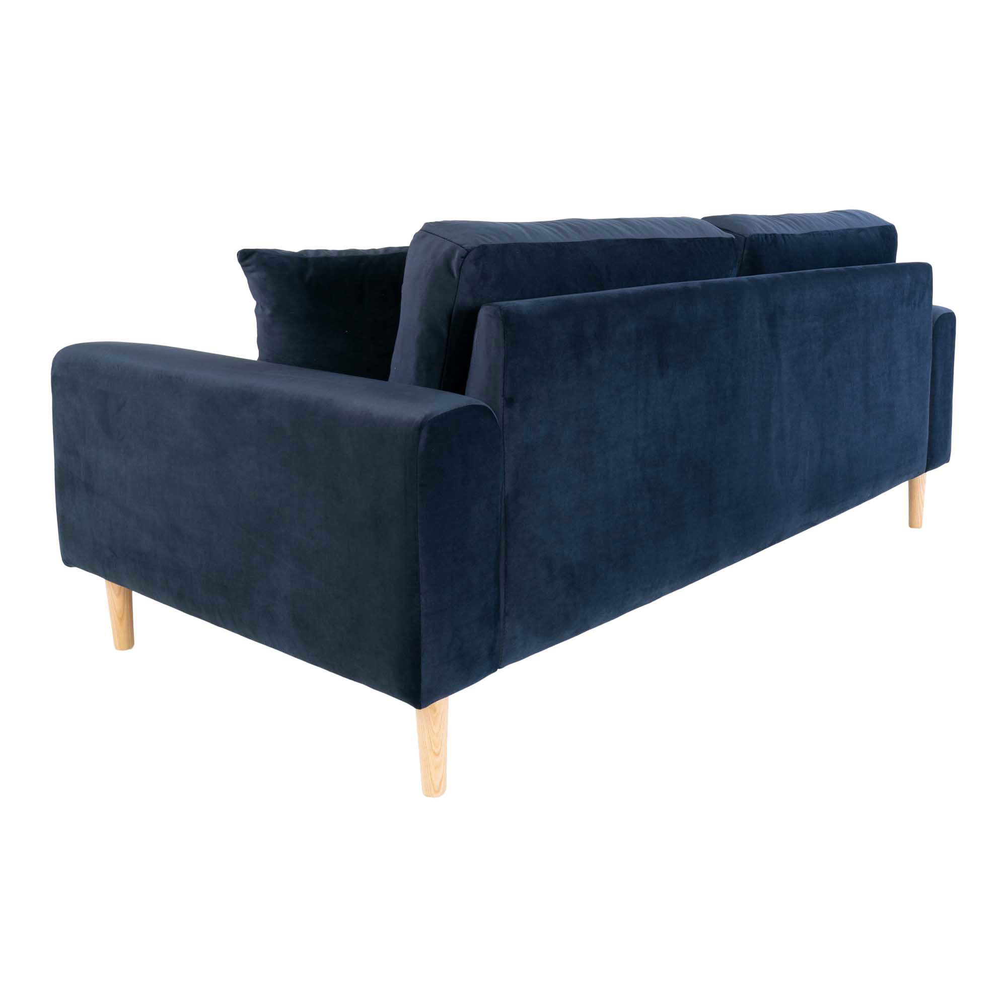 Sofa wypoczynkowa LIDO 2,5-osobowa 180 cm - ciemnoniebieski, naturalny - 1301433