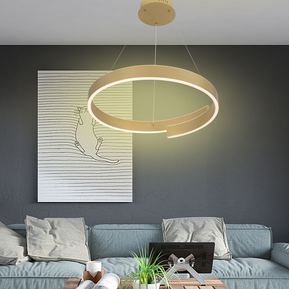 MARTIALO - Lampa wisząca okrągła otwarta ze ściemniaczem typu "klik" - 6212-0115