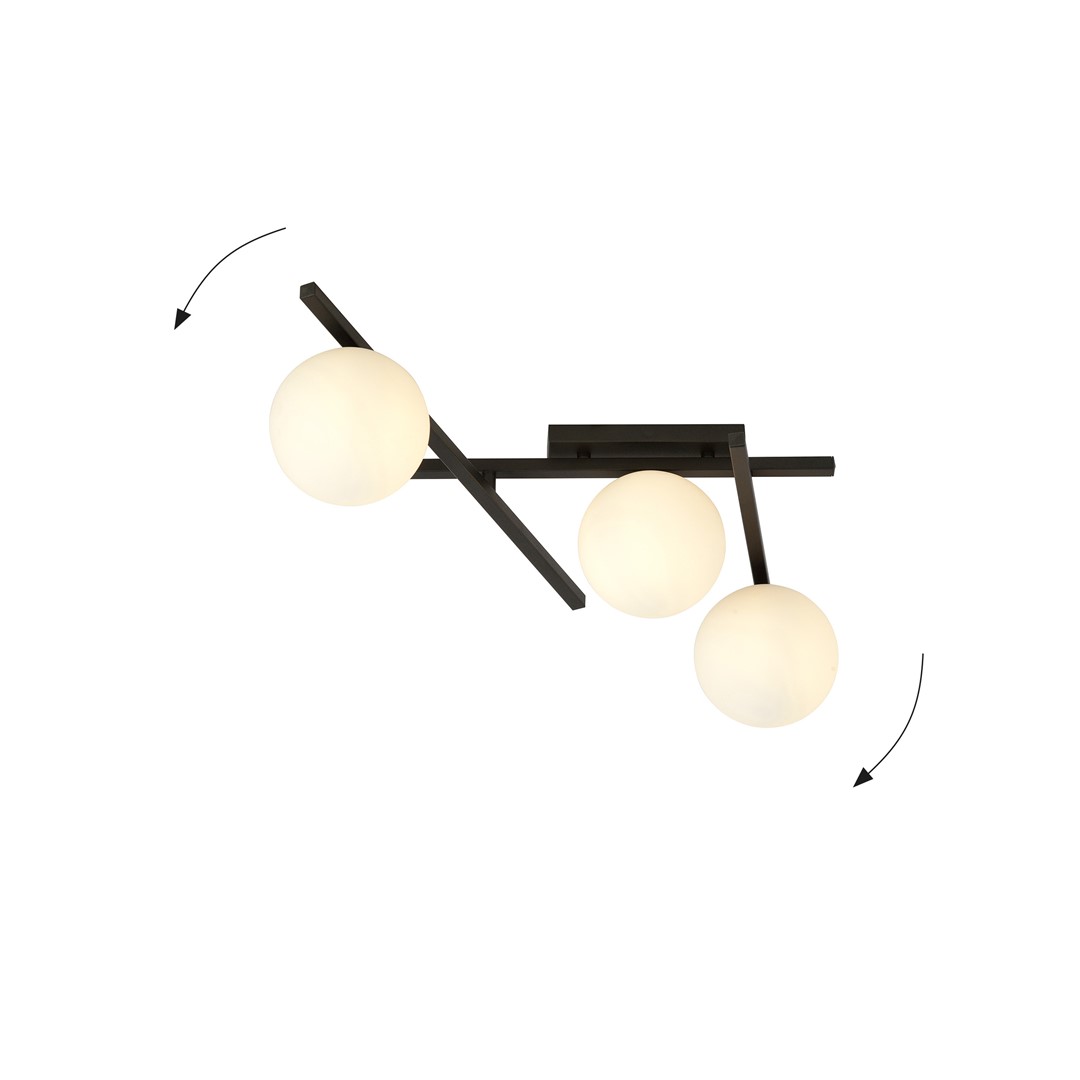Lampa sufitowa SMART Czarny 1103/3 - 1103/3