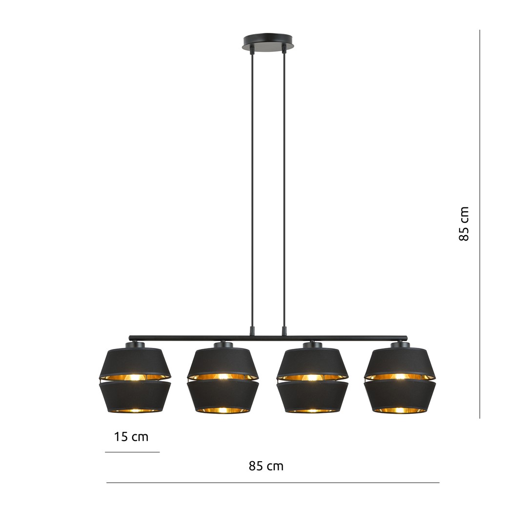 Lampa wisząca Czarny 1183/4 - 1183/4