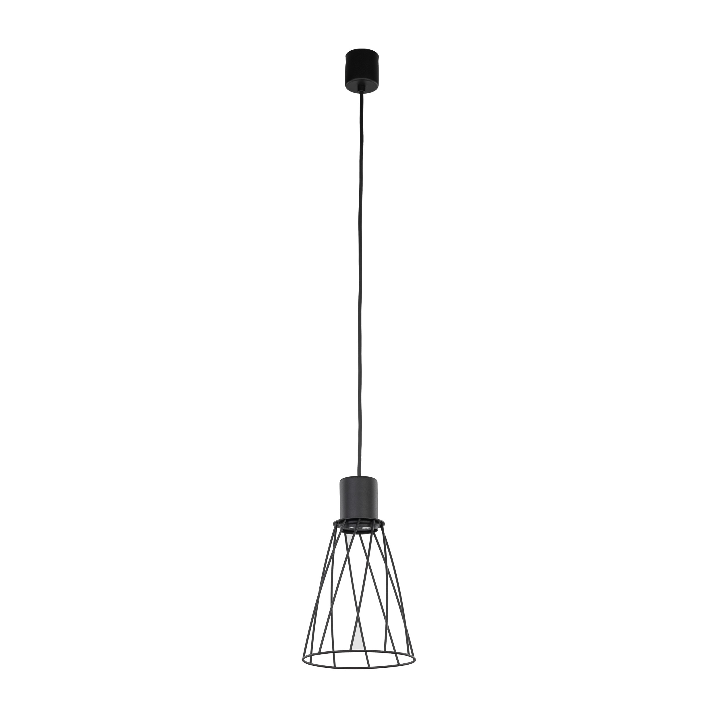 Lampa wisząca MODESTO metalowa czarna 170x16cm - TK_10159