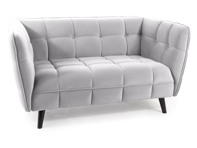 SOFA CASTELLO 2 VELVET J. SZARY BLUVEL 03 / WENGE