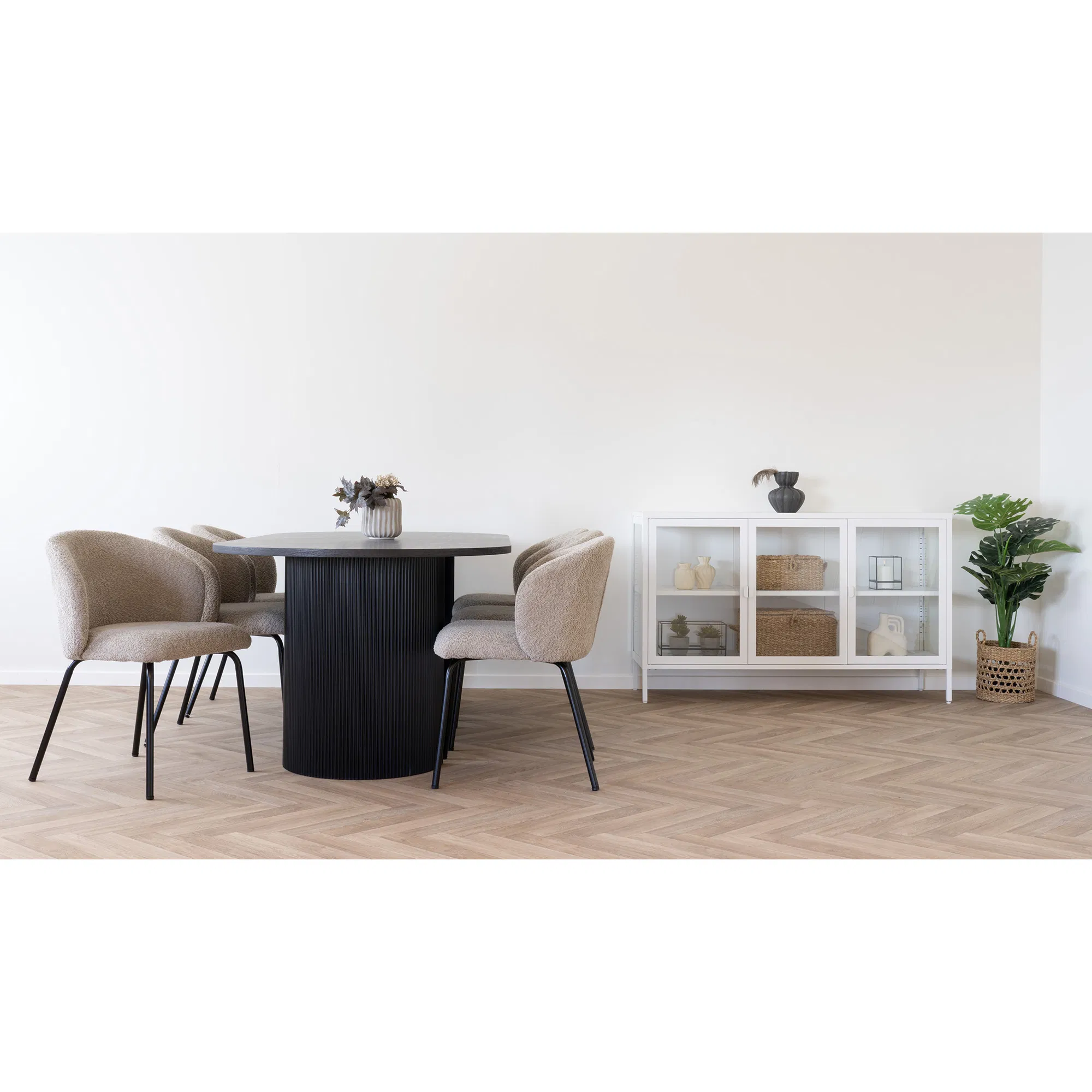 Stół okrągły BOAVISTA 1 Brązowy 200x100 - 2601010