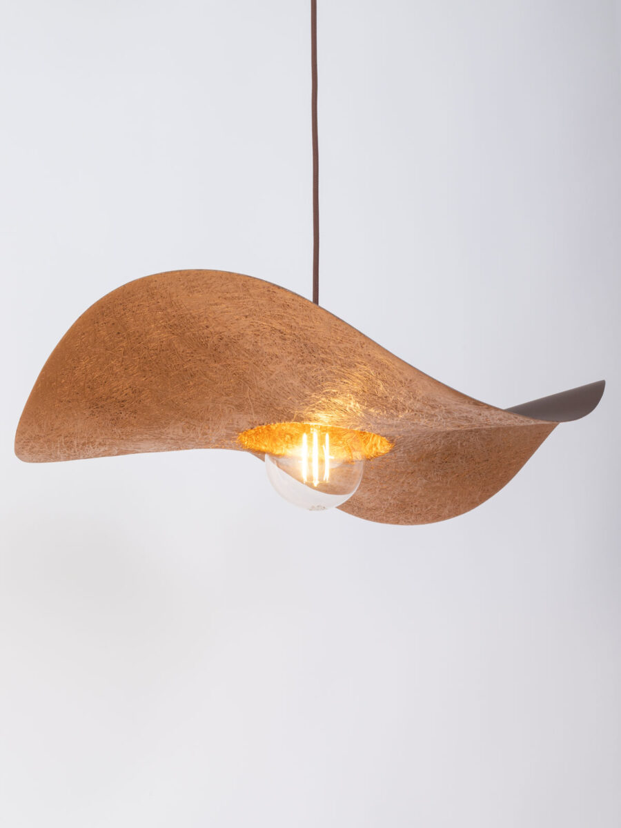 Kapello M brązowy/miedziany ø 55cm lampa wisząca - SI_32352