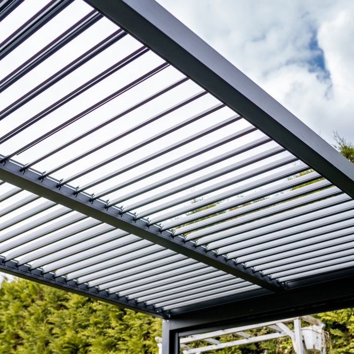Pergola LUXE 3x4m antracyt z LED - MI_5908227364804
