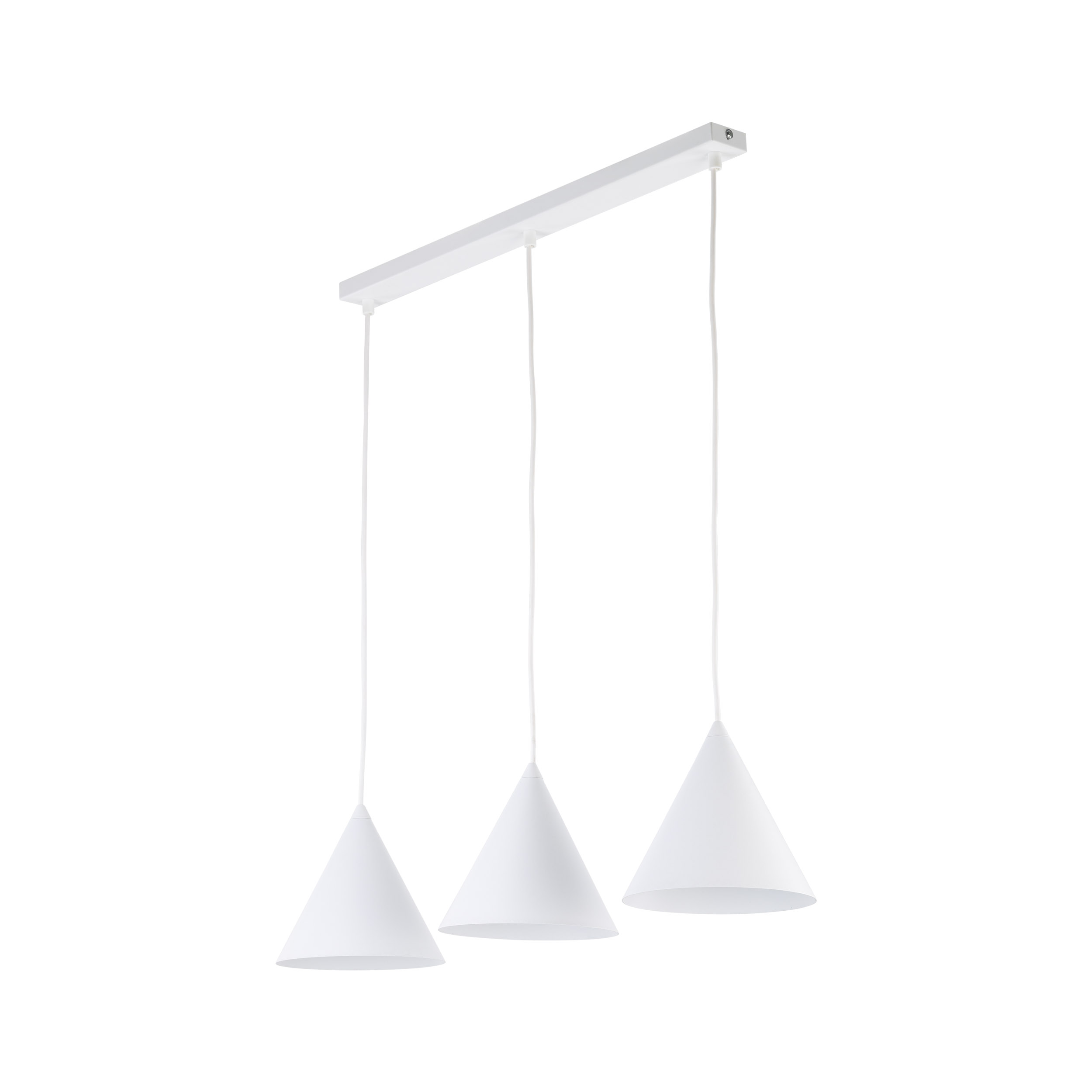 Lampa wisząca CONO biała 120x76x19cm