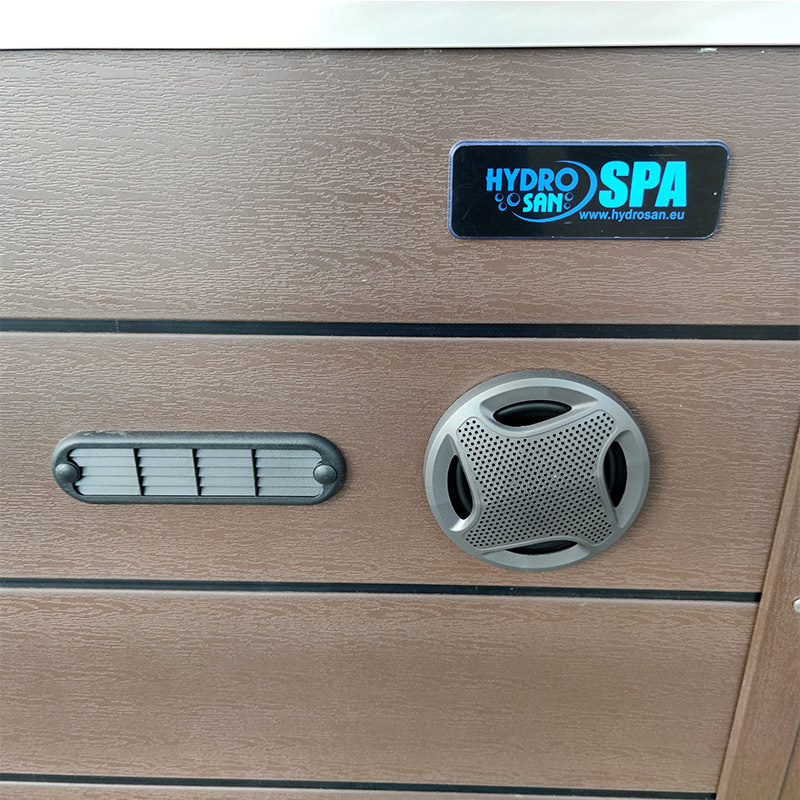 Jacuzzi ogrodowe 5-os. z hydromasażem SPA-702 230x230 cm cappuccino/brązowy - HS_SPA702-2280