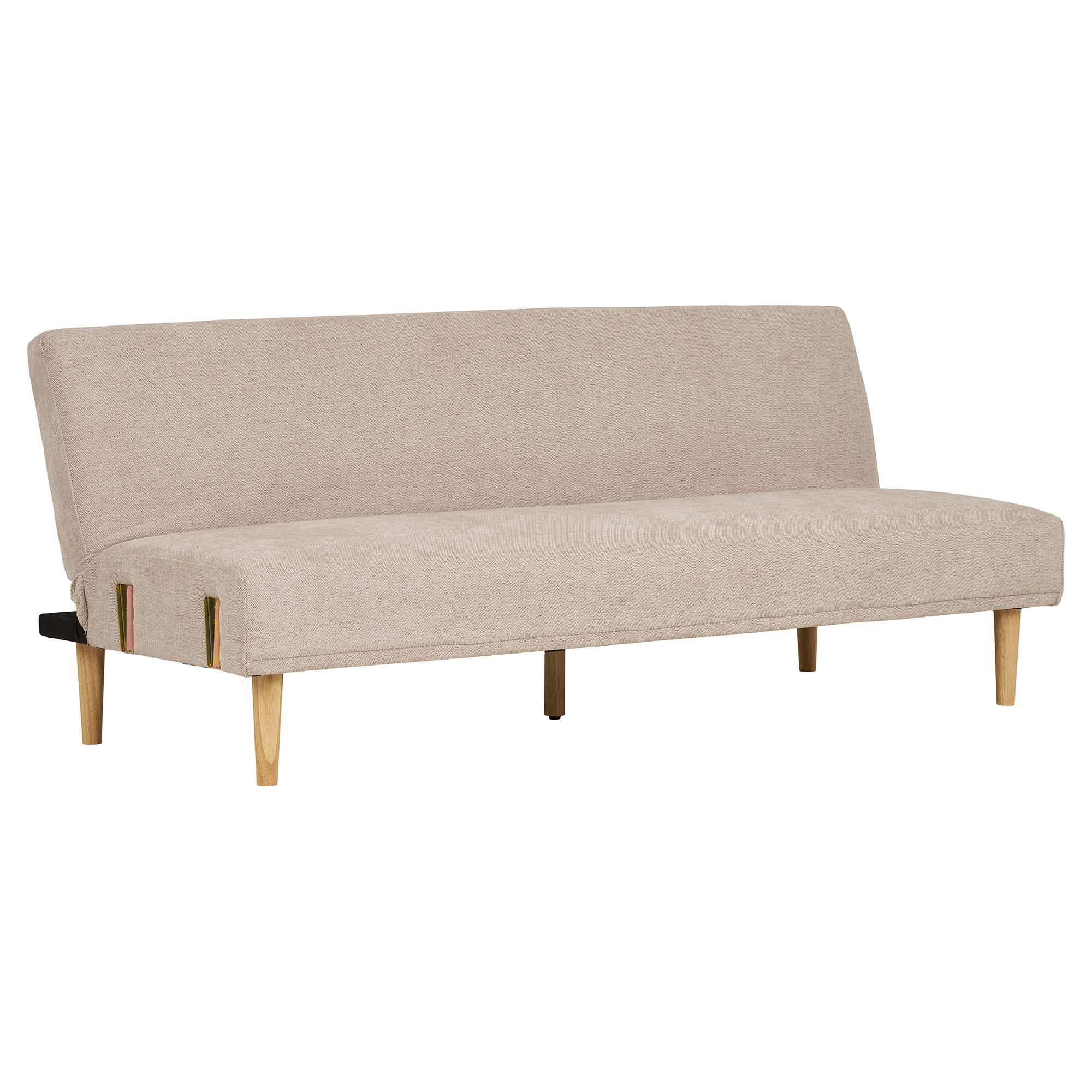 Sofa rozkładana KELLS - piaskowa naturalne nogi - 1302050