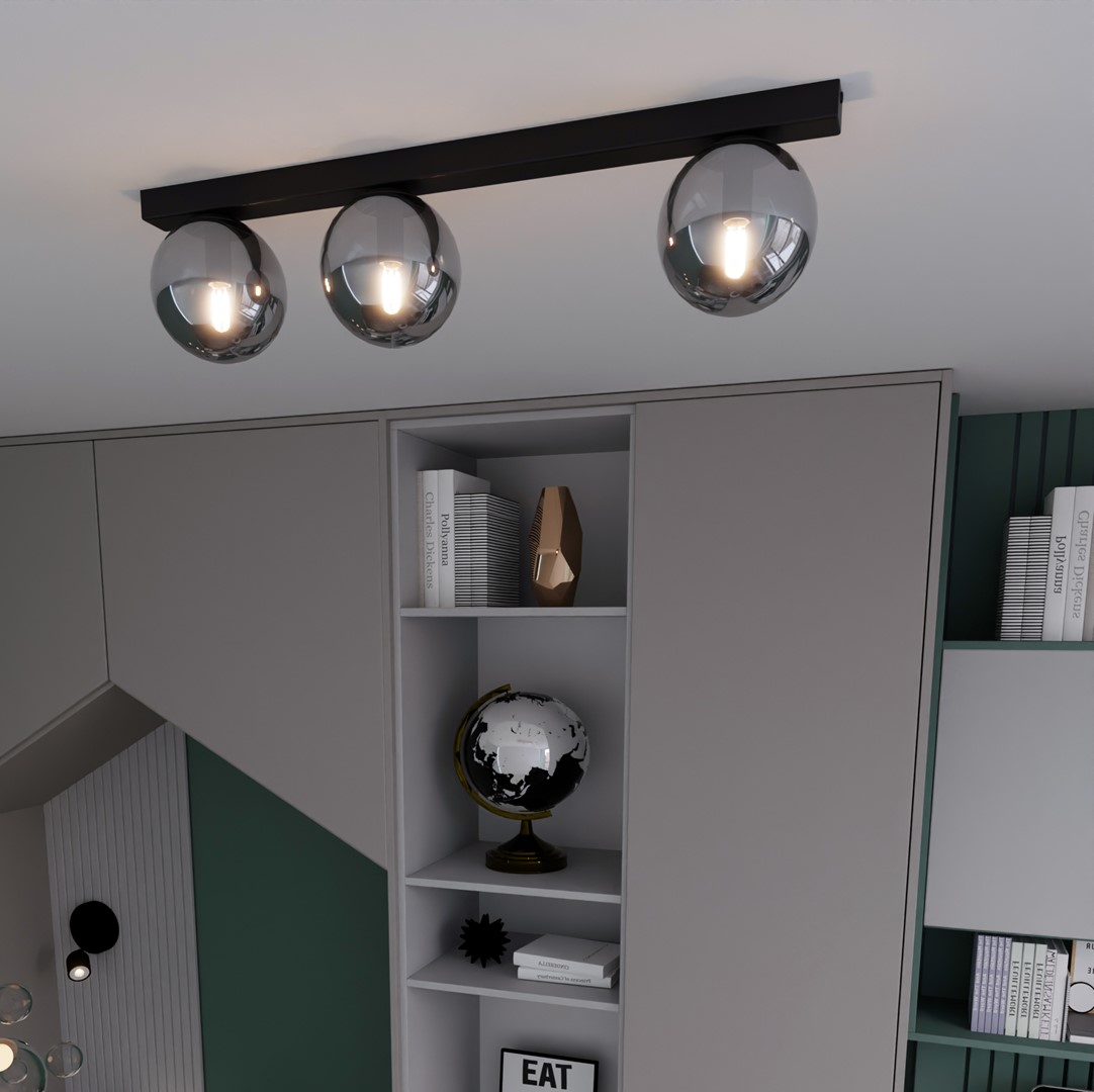 Lampa sufitowa FIT Czarny 1122/3 - 1122/3