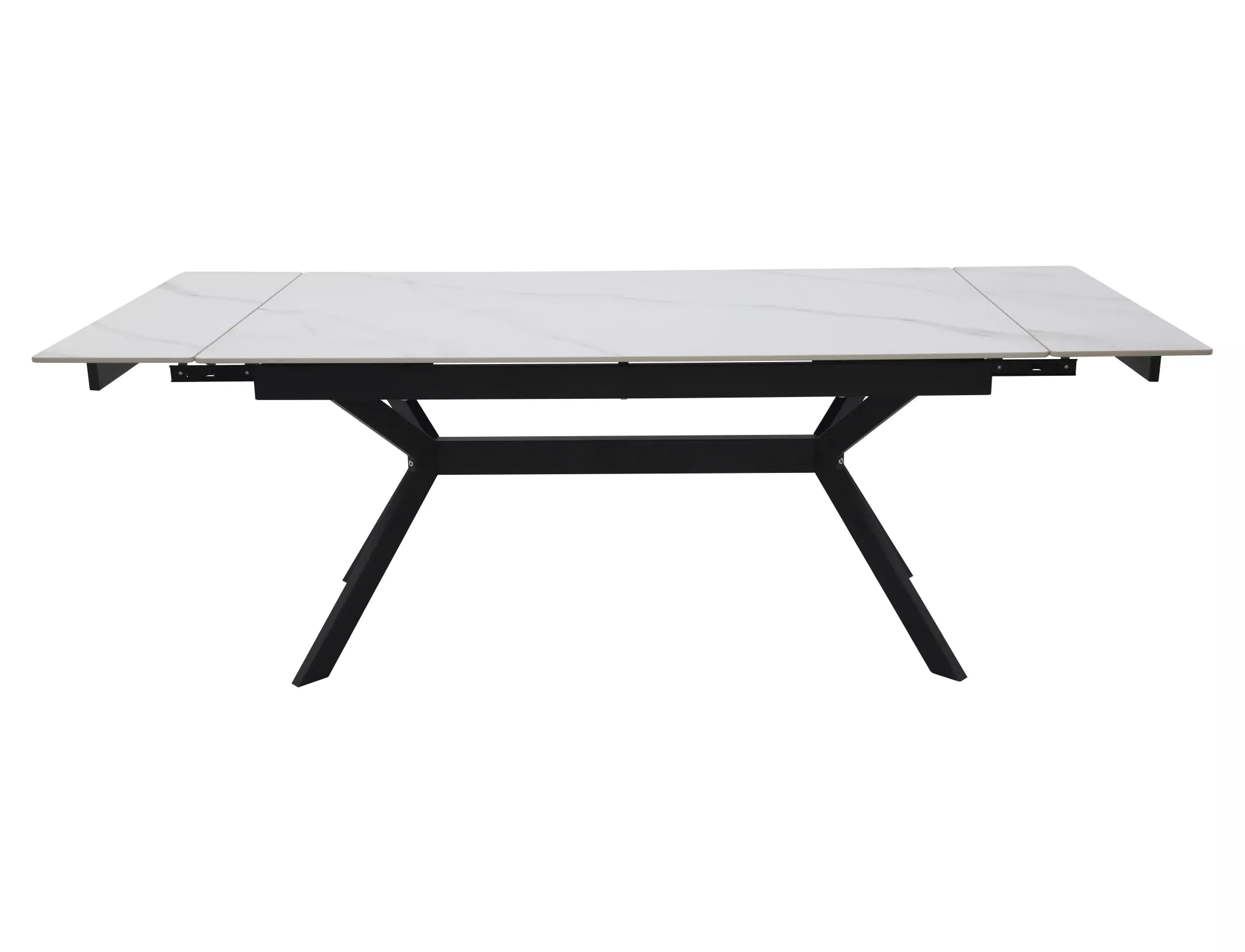 Stół rozkładany ceramiczny IMPERIA 180(240)x90 biało-czarny - IMPERIABC180