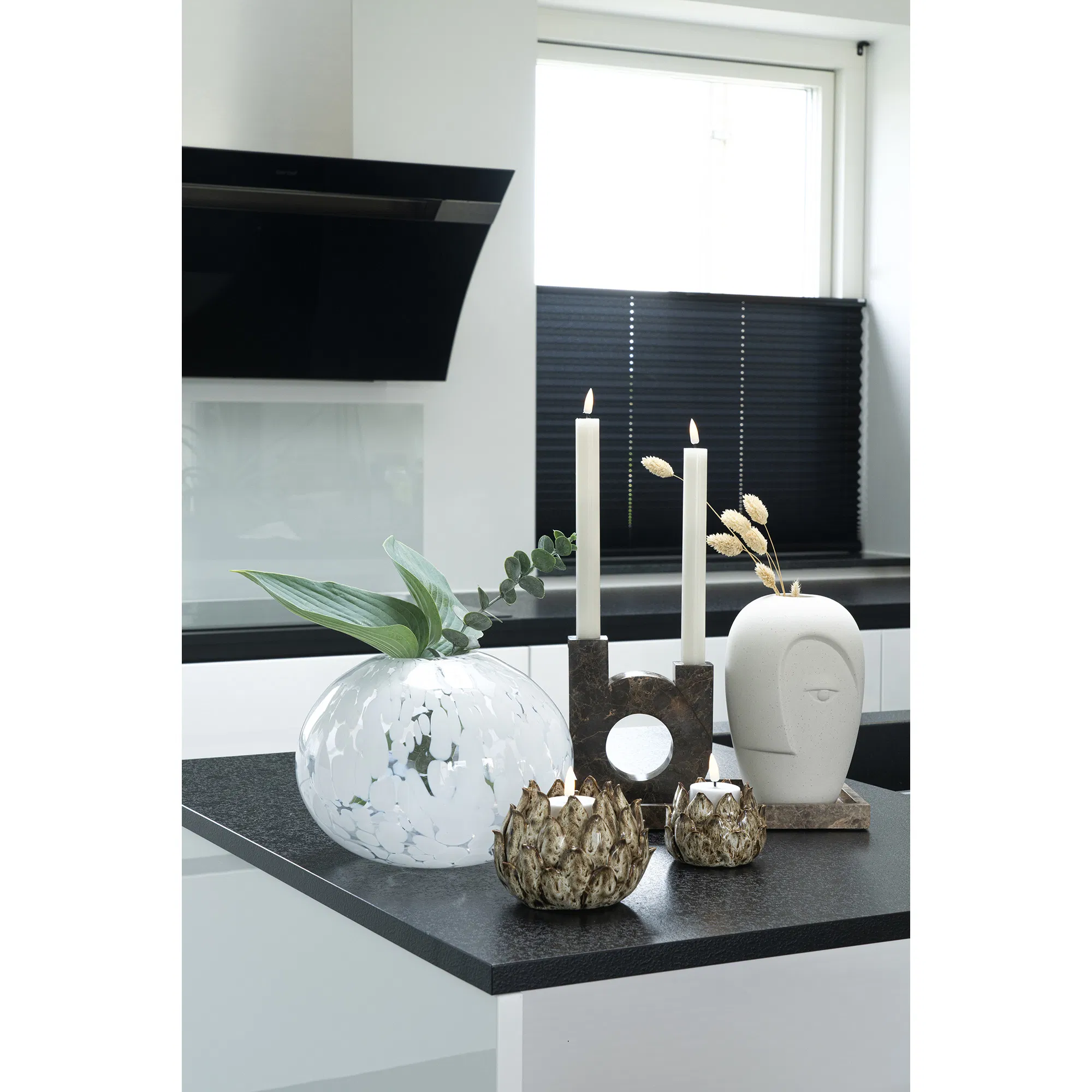 Wazon ceramiczny VASE 12x13x19 cm piaskowy - 4441707