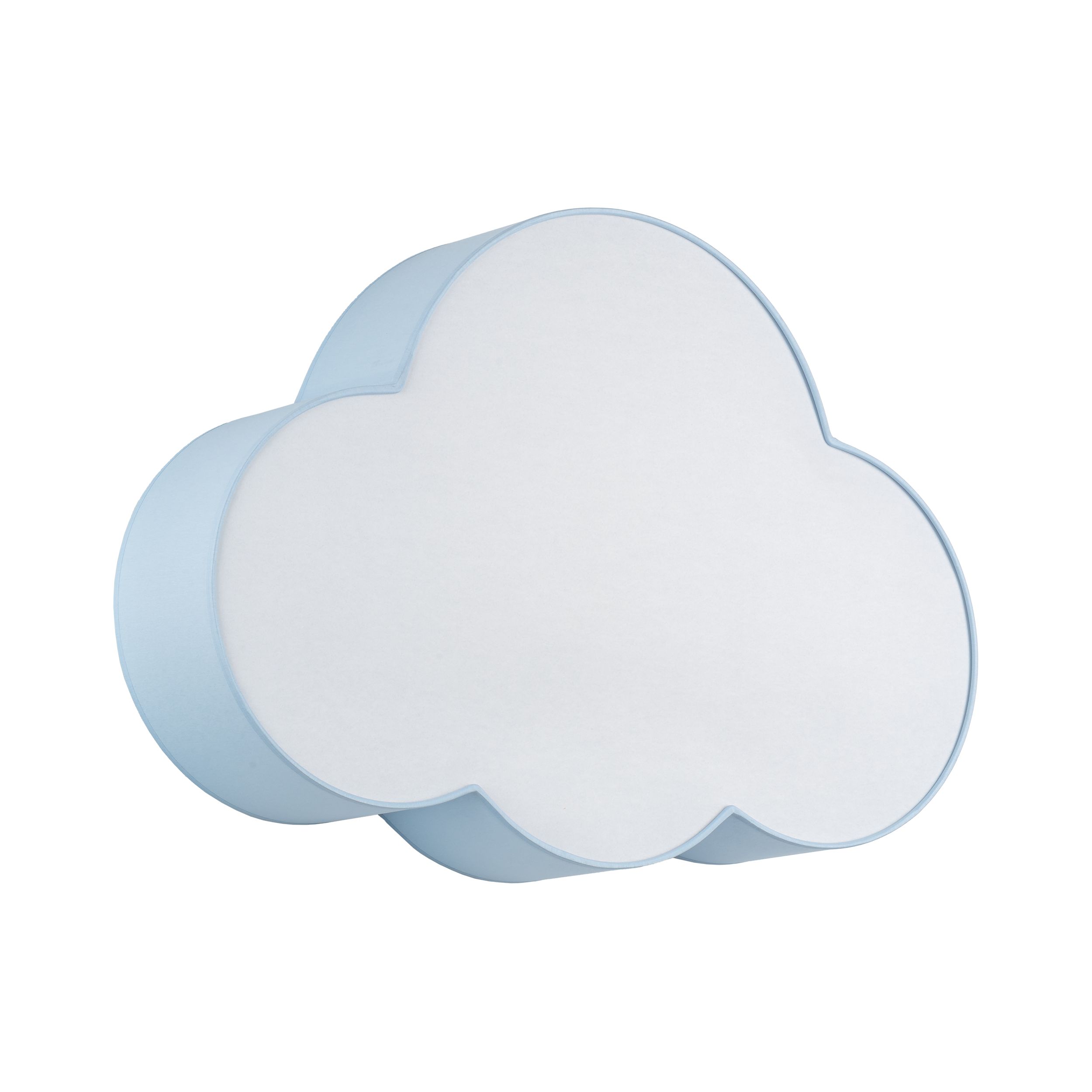Plafon / Kinkiet CLOUD niebieski z białym kloszem w kształcie chmury 62x45x13cm - TK_6071