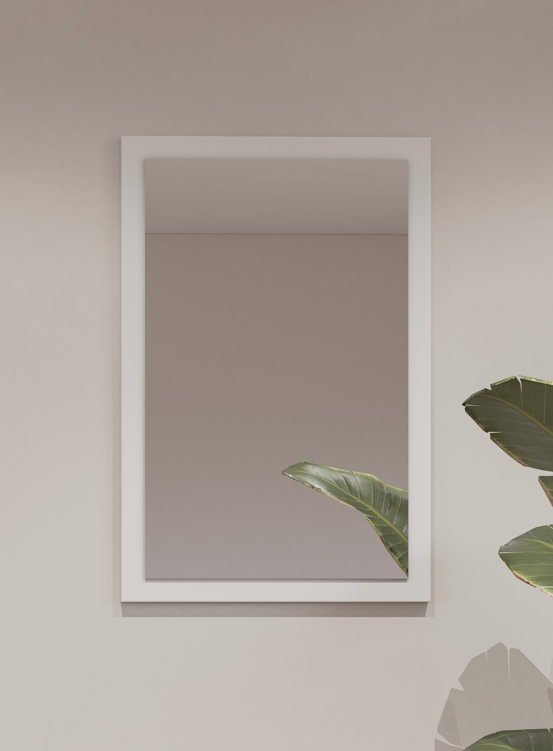 Lustro w ramie CROSS 40x60cm - biały, czarny - 249WMY04