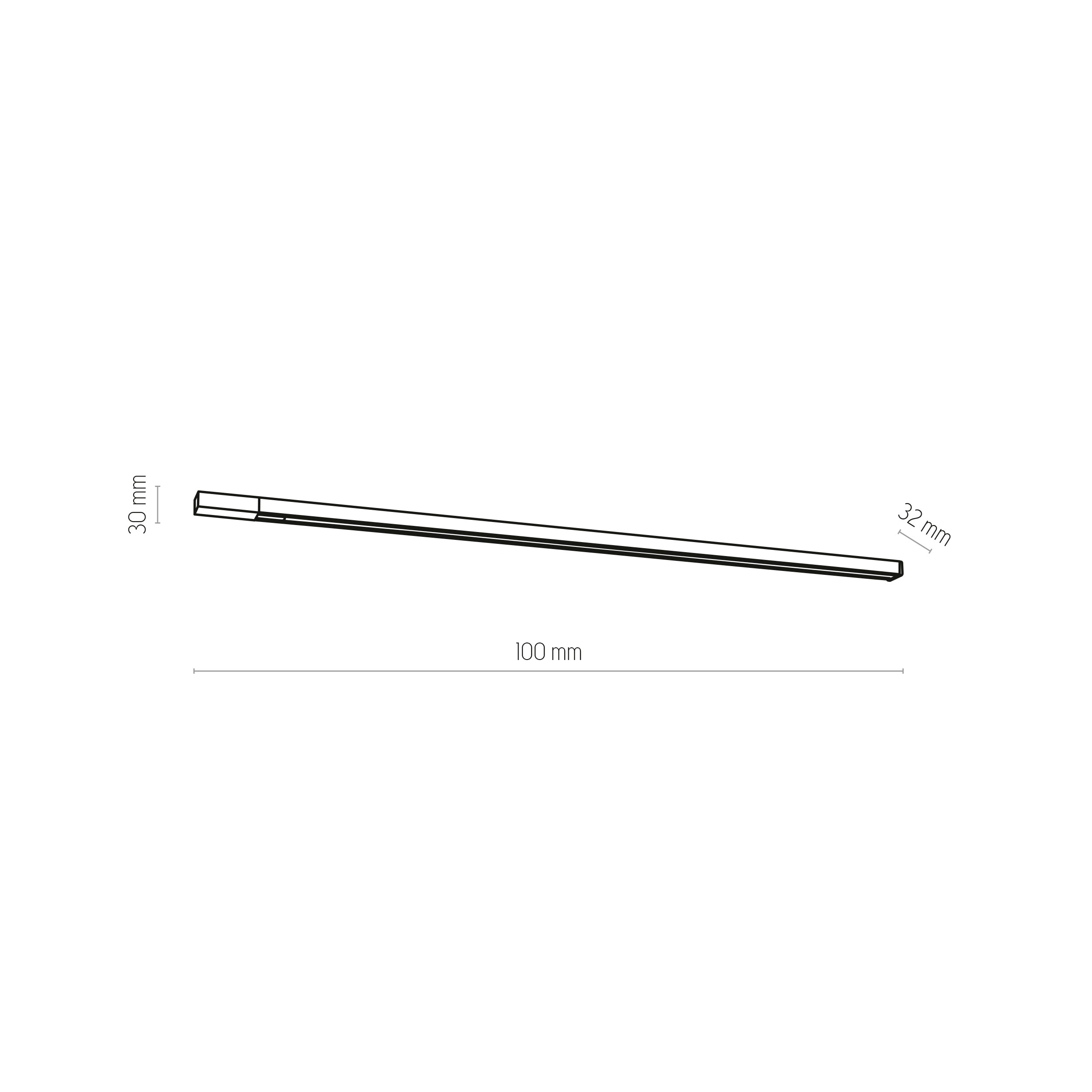 Listwa trójobwodowa TRACER biała 1m - TK_3602