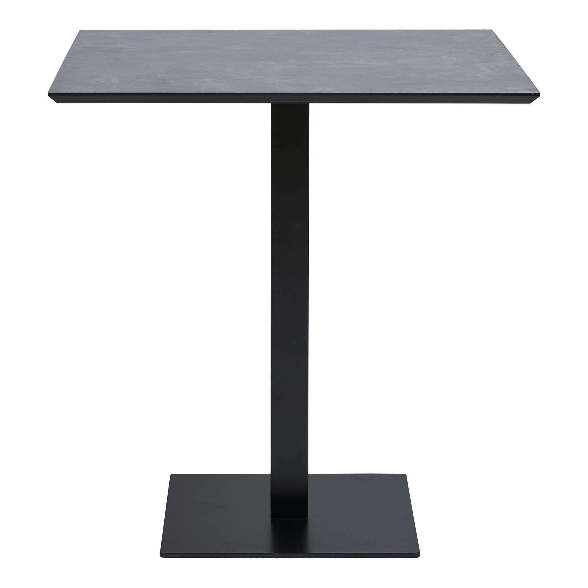 Stół na metalowej podstawie FANO kwadratowy - efekt ciemnego kamienia 70x70 cm - 2250002