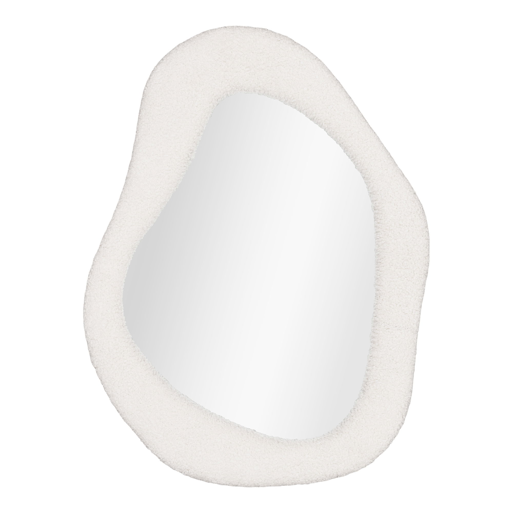 Lustro w pluszowej ramie BOSA 465x61 cm - biały - 4001717