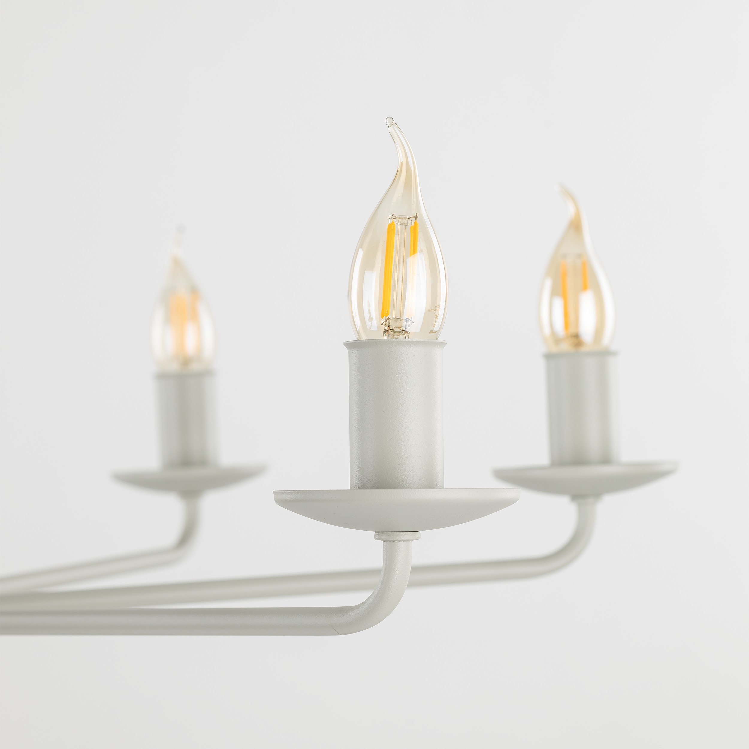 Lampa wisząca LIMAL beżowa metalowa 86x72cm - TK_10254