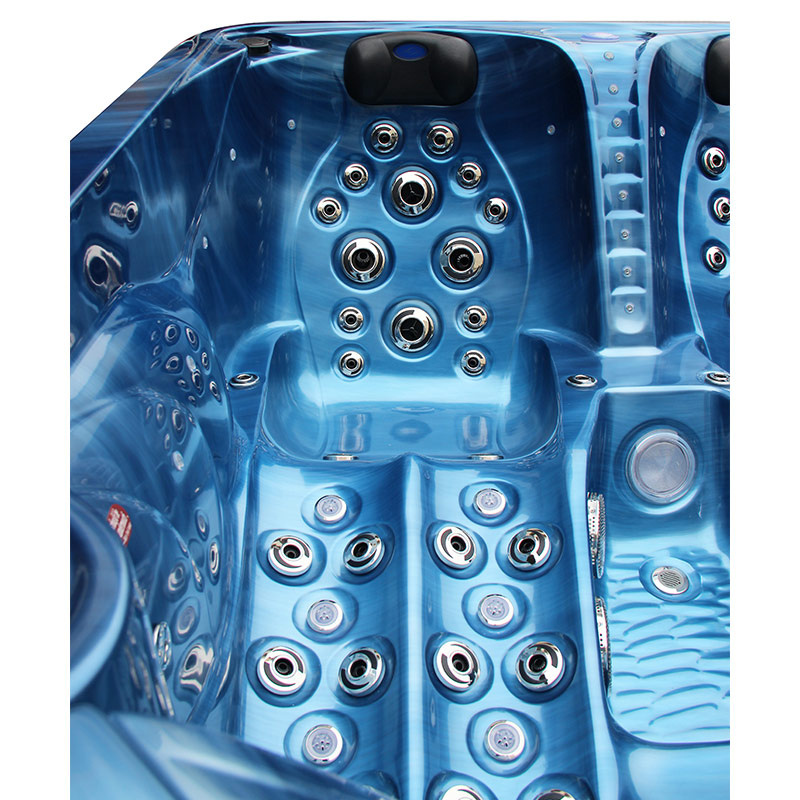 Jacuzzi ogrodowe 3-os. z hydromasażem SPA-705 210x170 cm niebieski/antracyt - HS_SPA705-3303