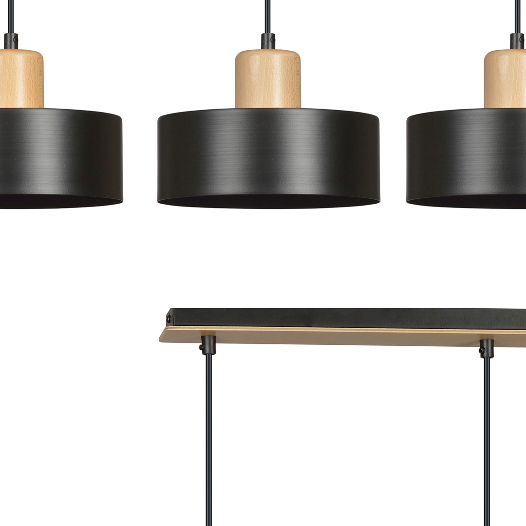 Lampa wisząca  TORIN Czarny 1046/3 - 1046/3