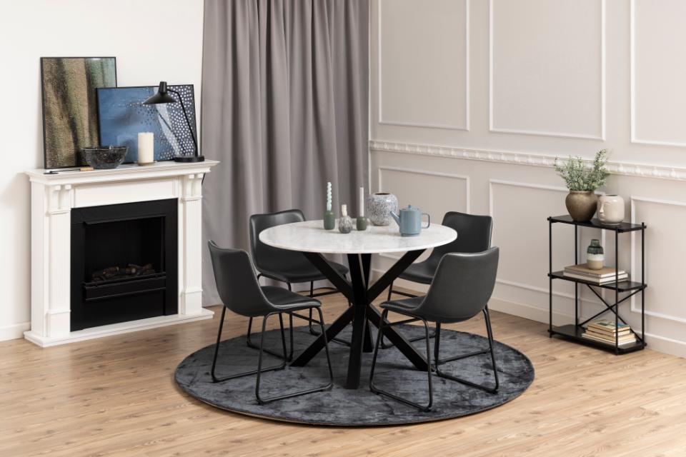 Krzesło Montana Czarny, Czarny ( zestaw 2 sztuk ) - 0000103459