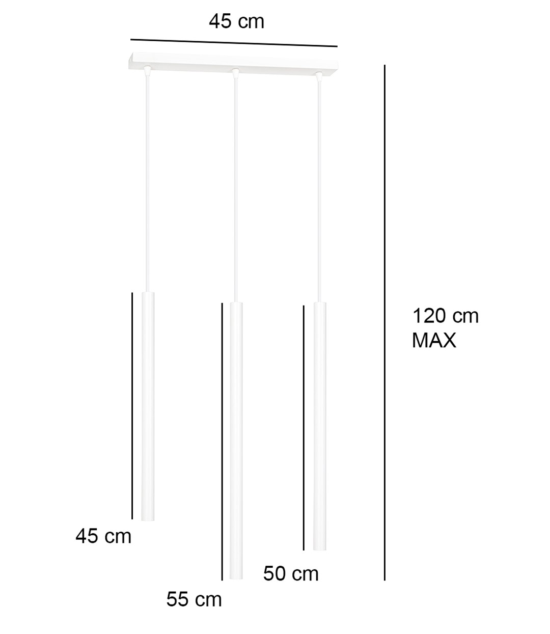 Lampa wisząca SELTER Biały 553/3 - 553/3