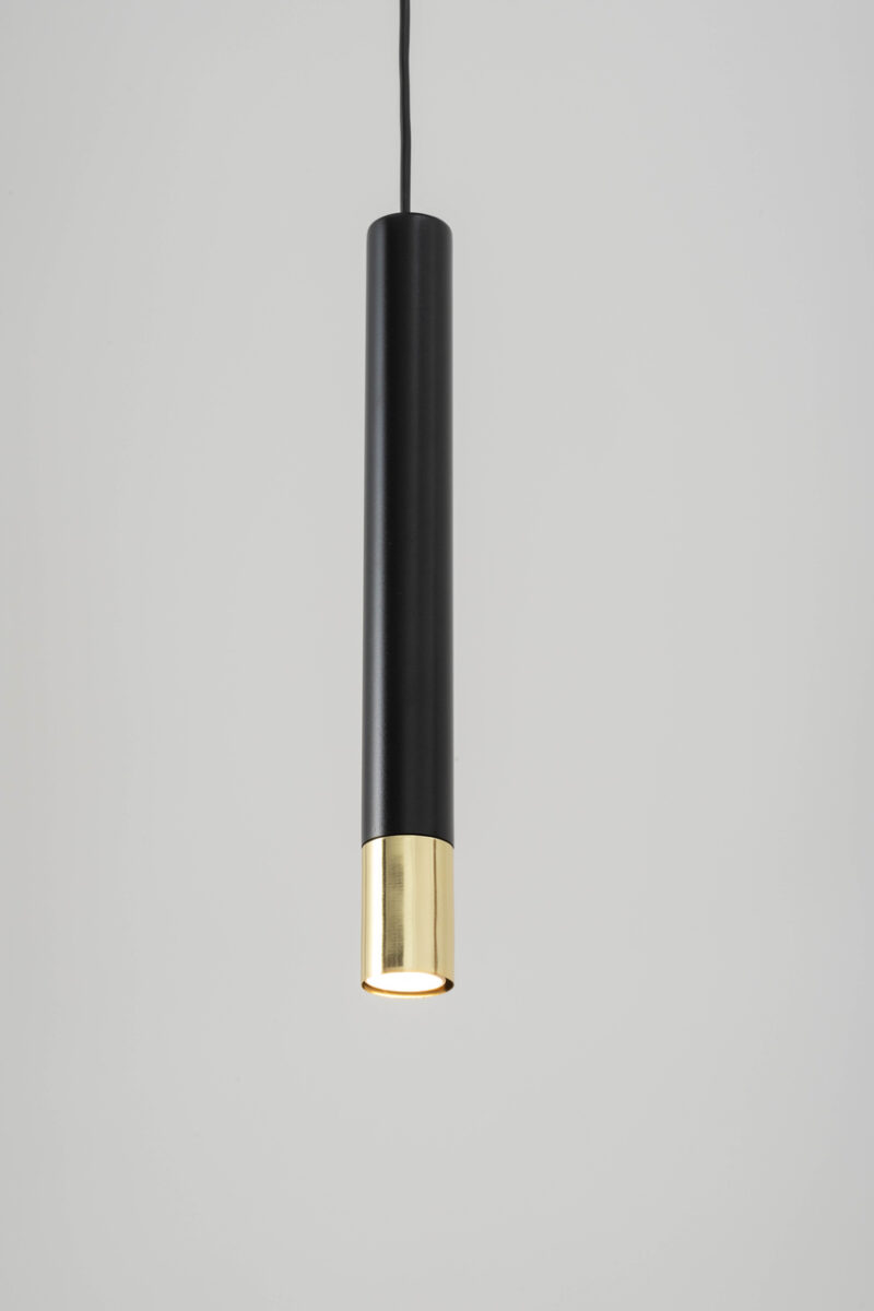 SOPEL GRAND 1 czarny/złoty lampa wisząca - SI_33393