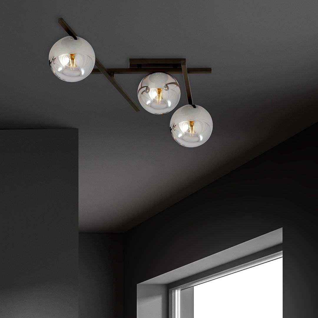 Lampa sufitowa SMART Czarny 1104/3 - 1104/3