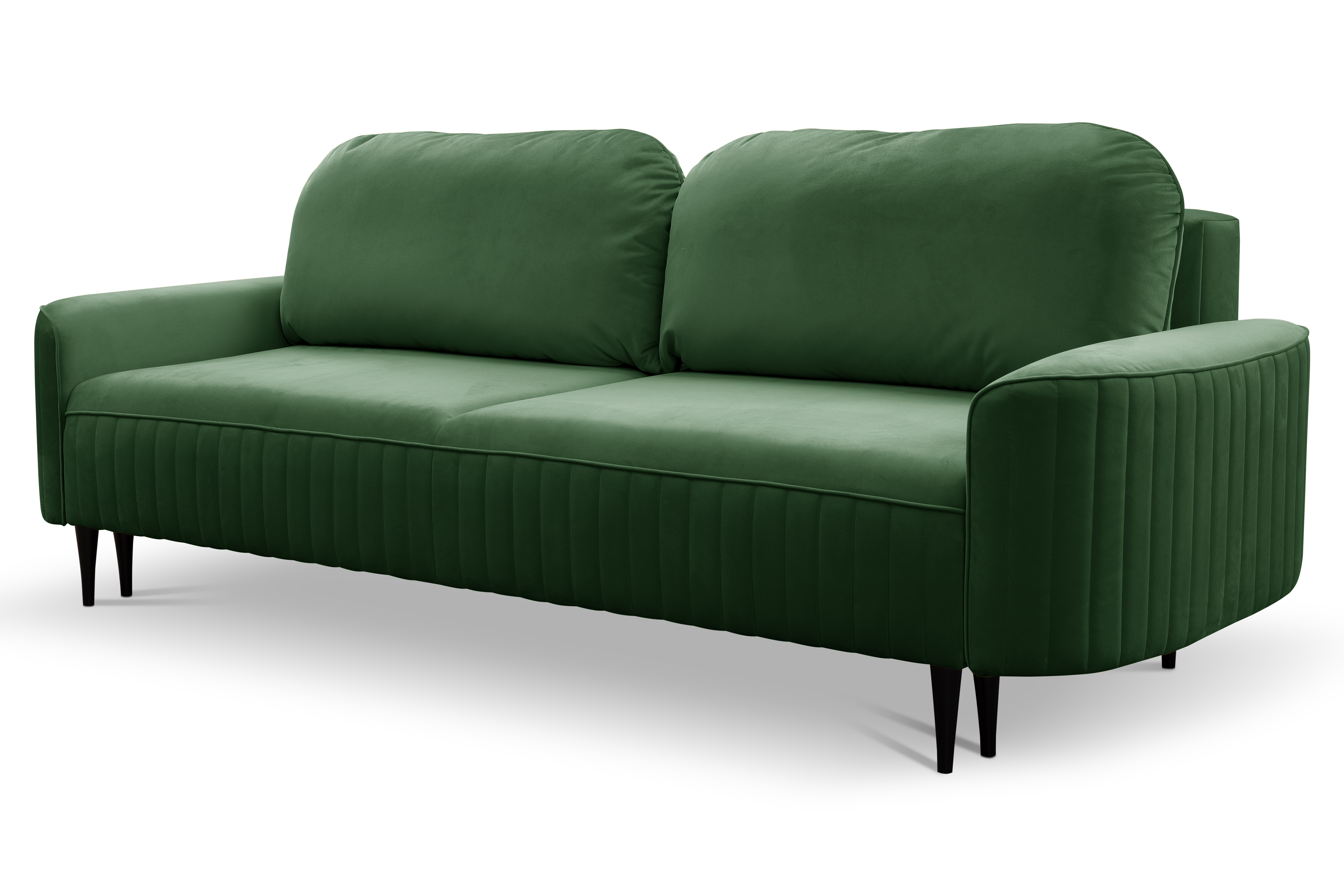 Sofa rozkładana VENA tkanina VELLUTO 10 zielony