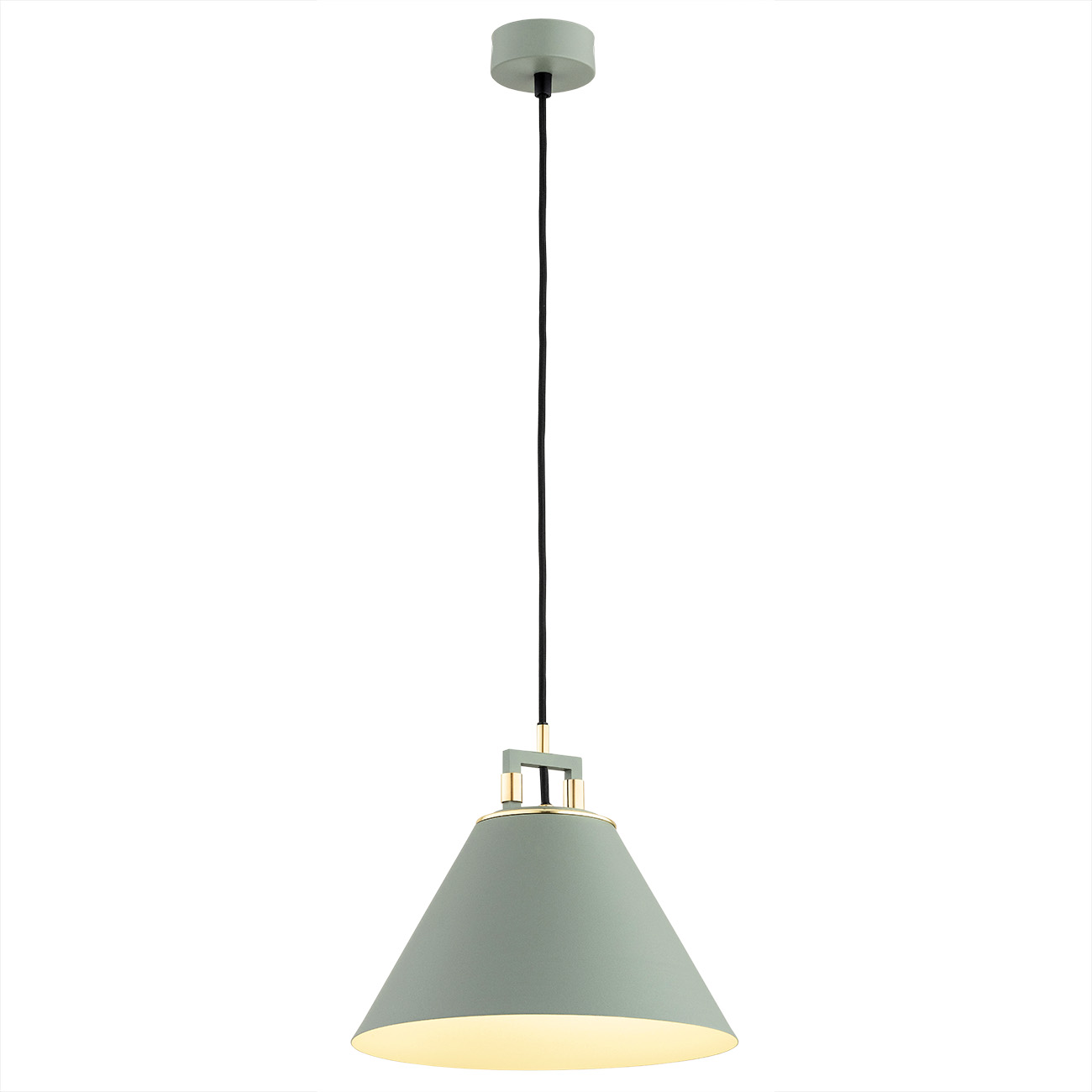 Lampa wisząca ORTE szałwia złoto 105 cm - 4916