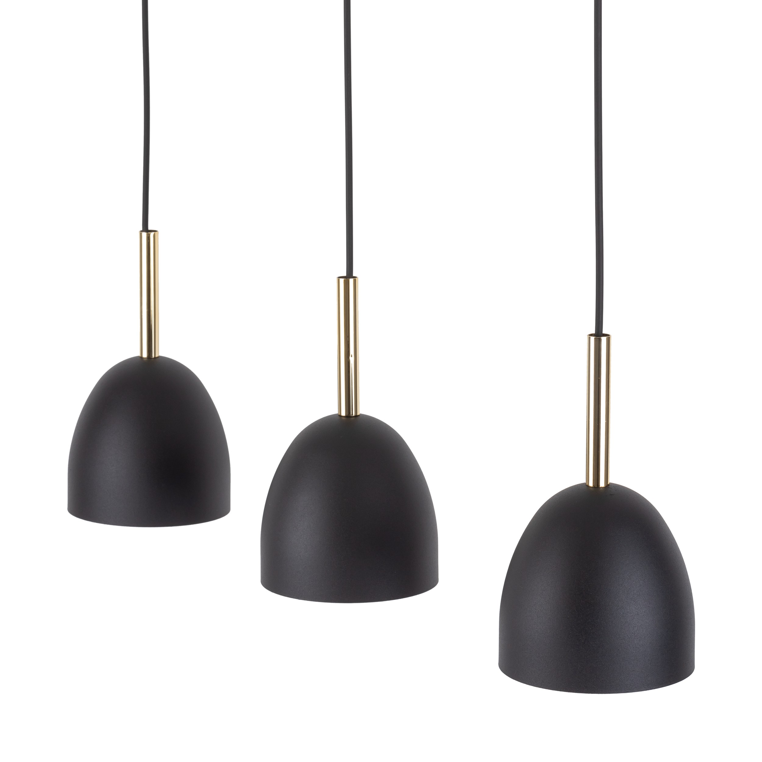 Lampa wisząca NORD czarna ze złotymi elementami 130x68x13cm - TK_4871