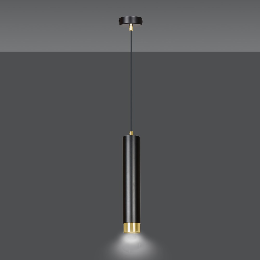 Lampa wisząca KIBO Czarny/Złoty 644/1 - 644/1